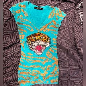 Ed Hardy Embellished Top